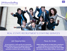 Tablet Screenshot of jwilliamsstaffing.com